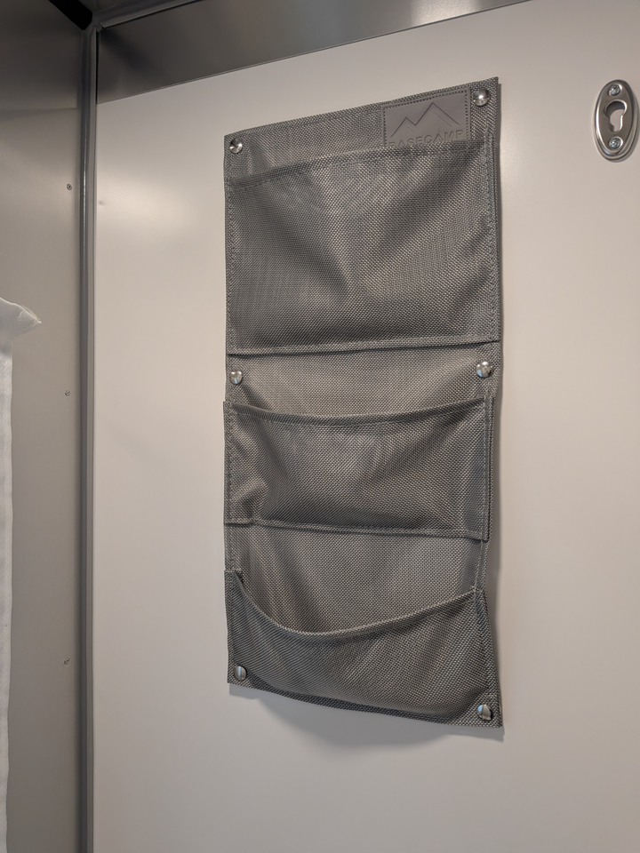 Interior Basecamp wall organizer and storage